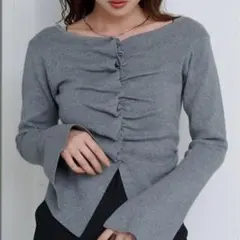 searoomlynn  パッドIN BACK Uカットソー SeaRoomlynn - searoomlynn パッドinブラッシュback uトップスの通販