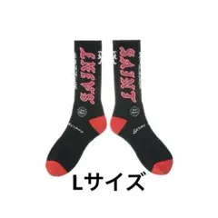 SAINT Mxxxxxx ソックス BLACK/RED Lサイズのサムネイル