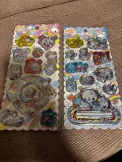 正規品⭐︎キラキラウォーターインシール2枚⭐︎あわわちゃん⭐︎ハッピーマーチ
