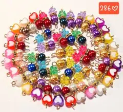 286♡ハートとお花のコネクター