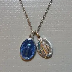 奇跡のメダイ（パリ）　青　シルバー　ネックレス　正規品