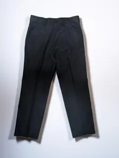 ブラック スラックス ポリエステル混紡