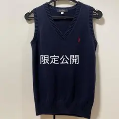 【スージー様専用】イーストボーイ ネイビー　Vネック ニットベスト