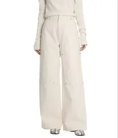 TANAKA WORK JEAN TROUSERS WHITE デニム
