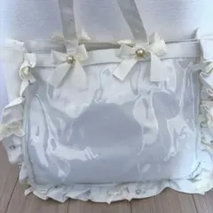 痛バック　A3 白　フリルデザイン