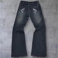 00s archive fade flare denim pants Y2K