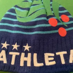 ATHLETA ストライプ ニット　帽子のサムネイル