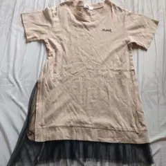 x-girl stages☆半袖ワンピース 140 ベージュ系