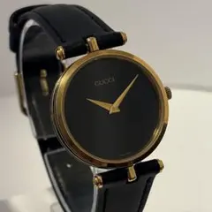 稼働 GUCCI 腕時計 サイドシェリー ローマン ゴールド メンズ 3781