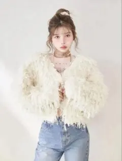 ダーリッチ ループニットカーディガン