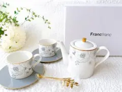 Francfranc ティーカップ ソーサー ティーポット セット - メルカリ