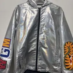 A Bathing Ape オーロラ シャーク フーディージャケット シルバーS