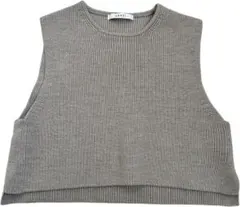 ANAYI ノースリーブニット ショート丈 レイヤード ベスト 34 美品