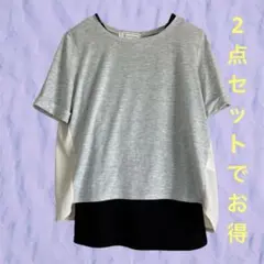 2点　ROPÉ PICNIC Tシャツ 半袖カットソー　グレー　タンクトップ