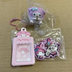 サンリオ　マイメロディ キーホルダー 、ネームタグ、マスコット　3点