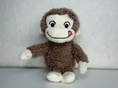 おさるのジョージ 赤いほっぺぬいぐるみキーホルダー マスコット