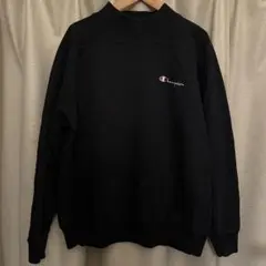 80s 90s チャンピオン 珍ピオン スウェット 黒 無地 ヴィンテージ