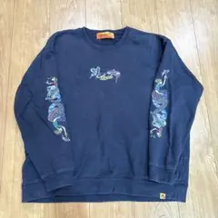 left alone ネイビースウェット