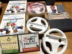 ゲーム周辺機器　DSソフト、ハンコン、Switchケース等セット