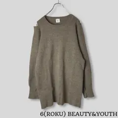 6(ROKU) BEAUTY&YOUTH｜カットオフニットワンピース