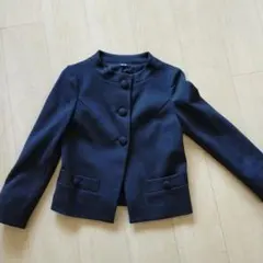 ROPÉ ノーカラージャケット ネイビーのサムネイル