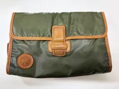 HUNTING WORLD バチュークロス セカンドバッグ クラッチ カーキ