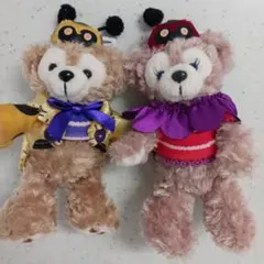 ダッフィーシェリーメイてんとう虫コスチュームぬいぐるみバッチ