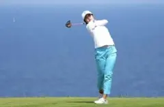 ニューバランス ゴルフ　パンツ　モックネック　セット　稲見萌音着用モデル