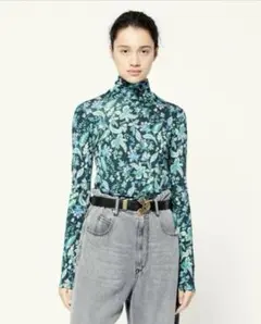 isabel marant étoile フローラル柄 タートル カットソー