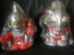 帰ってきたウルトラマン&ウルトラセブン ソフビ貯金箱 2種セット 미개봉