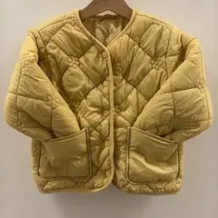 ZARA キッズ キルティングジャケット イエロー　100