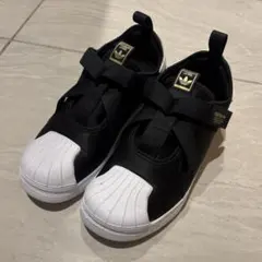 adidas スニーカー 20cm 黒 スリッポン アディダス