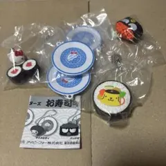 サンリオキャラクターズ　お寿司キーチェーン　ハローキティ　ばつ丸　プリン
