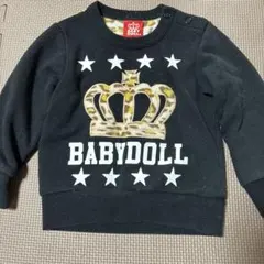 BABYDOLL クラウンプリント トレーナー　80
