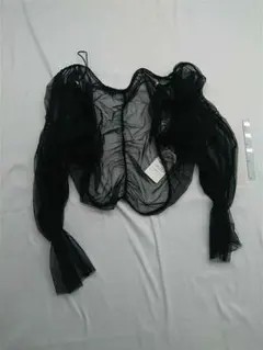 ■レイカズン PAL CO.LTD. ブラックシースルートップス Free