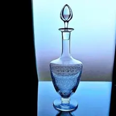 オールド・バカラ 珍品 切子 ダイヤモンドカット×格子柄 ボトル