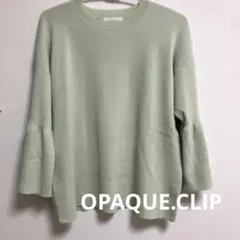 OPAQUE.CLIP 5部袖ニット　春夏　Mのサムネイル