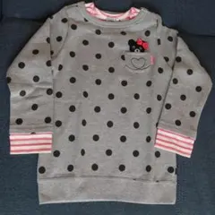 ミキハウスダブルＢ☆ボーダー重ね着風トレーナー☆120