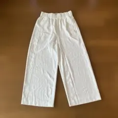 試着のみ　H&Mホワイト ワイドパンツ　Sサイズ