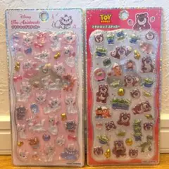 ★正規品★プチドロップステッカー ディズニー マリーちゃん ロッツォ 2枚セットのサムネイル