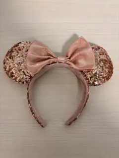 東京ディズニーリゾート スパンコールミニー耳カチューシャ