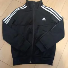 adidas ジャージ 130cm 黒 ストライプ