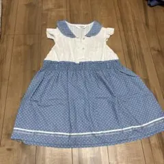 CHOPIN ドット柄 襟付きワンピース 100cm~