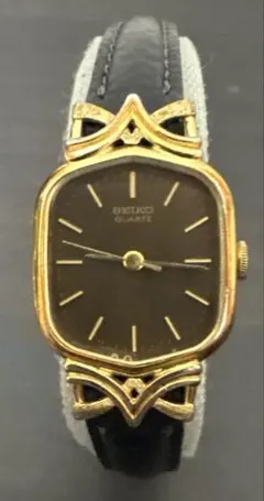 稼働】SEIKO QUARTZ レディース 腕時計 ブラック W116 - メルカリ