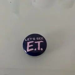LET'S SEE E.T. ピンバッジ　1982年製