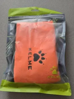 【新品】KELME ネックウォーマー オレンジ×黒 リバーシブル フリース