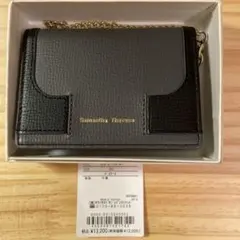 最終お値下げ☆未使用Samantha Thavasa ダークグレーパスケース