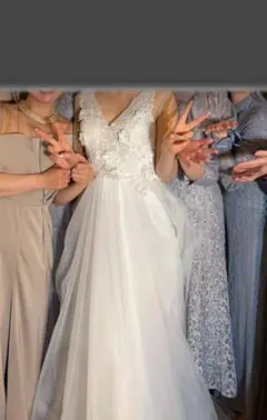 【超美品】ウェディングドレス、ブライダルドレス、前撮り後撮りドレス