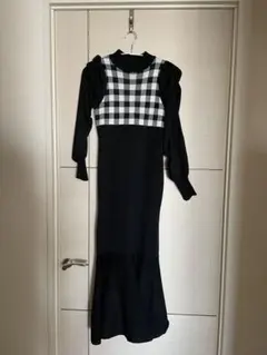 グレイルニットロングワンピース とホワイトカーディガン　まとめ売り