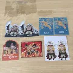 ワンピース 白ひげ海賊団 ステッカー 8枚セット